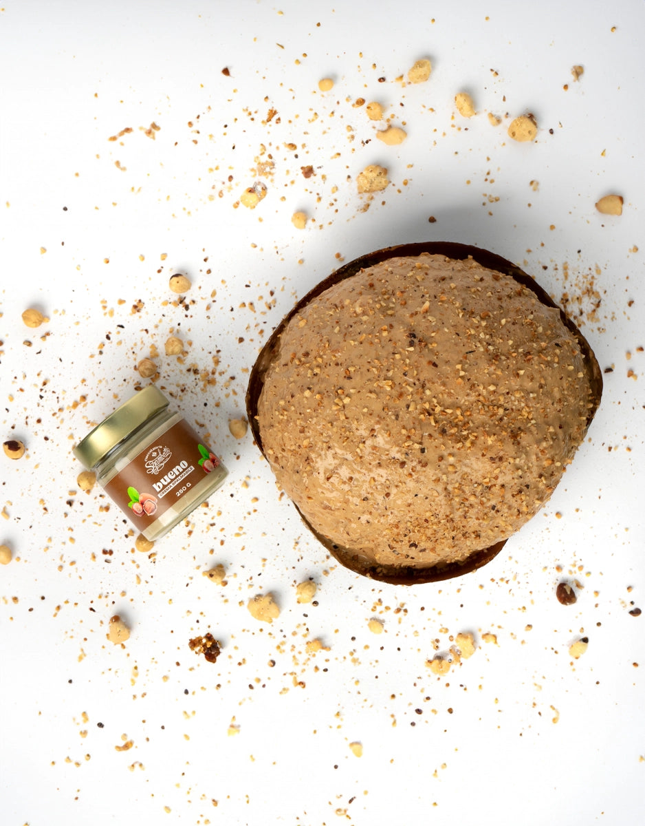 Panettone Artigianale 1kg Buena con Barattolo di Crema gusto Buena