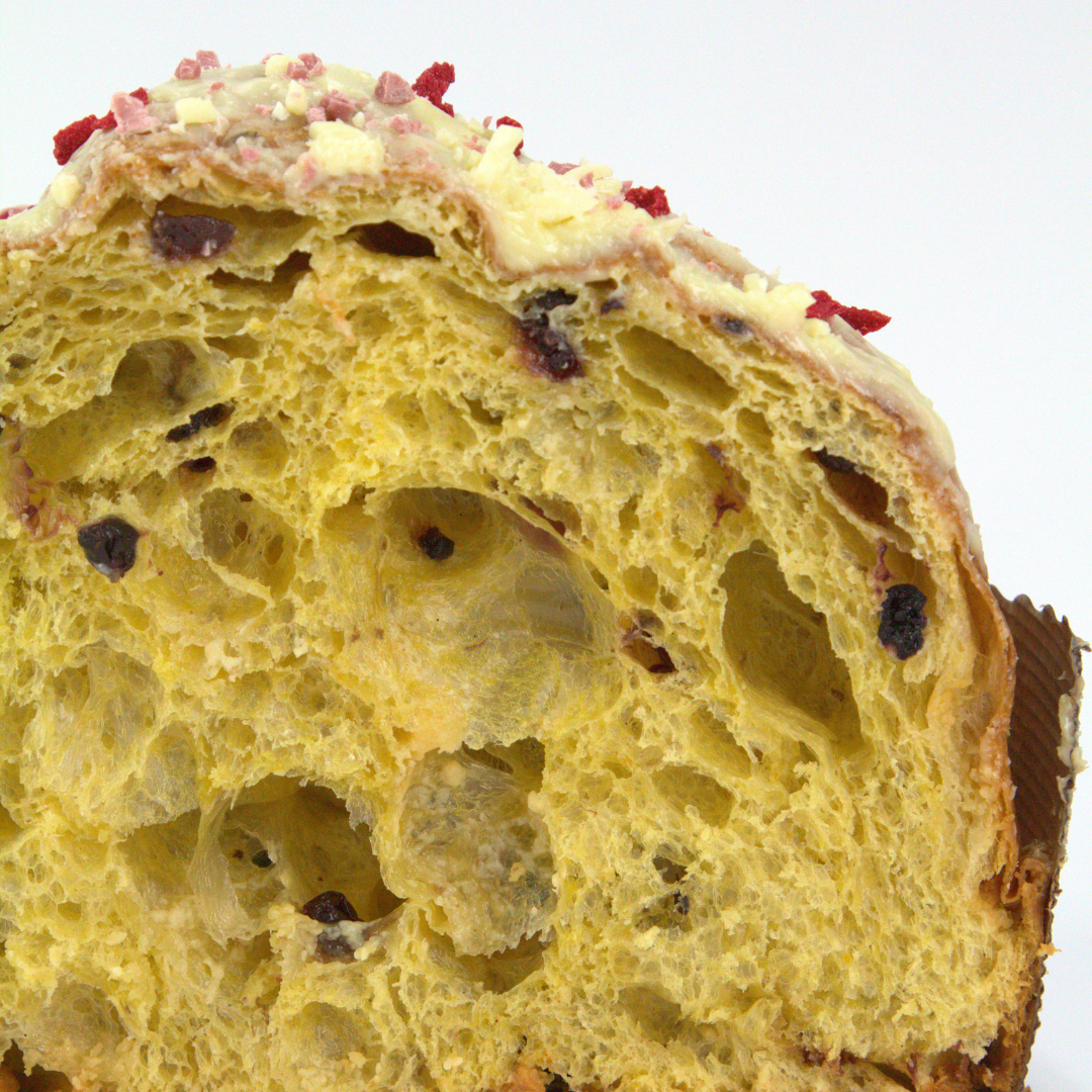Panettone Artigianale 1kg al Cioccolato Bianco e Frutti di Bosco